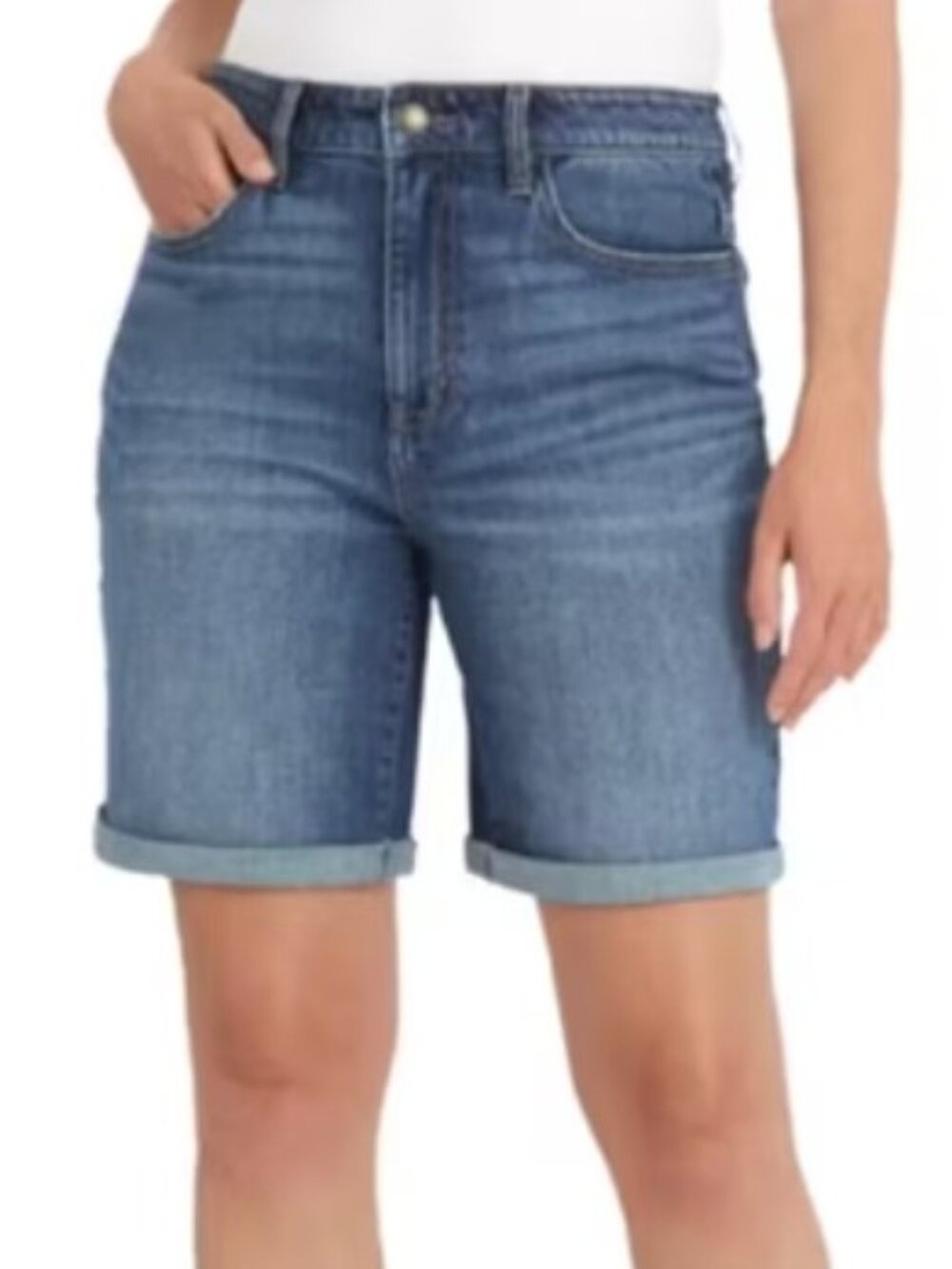 Wrangler Women's High Rise Blue Denim Women's Shorts- Size 12